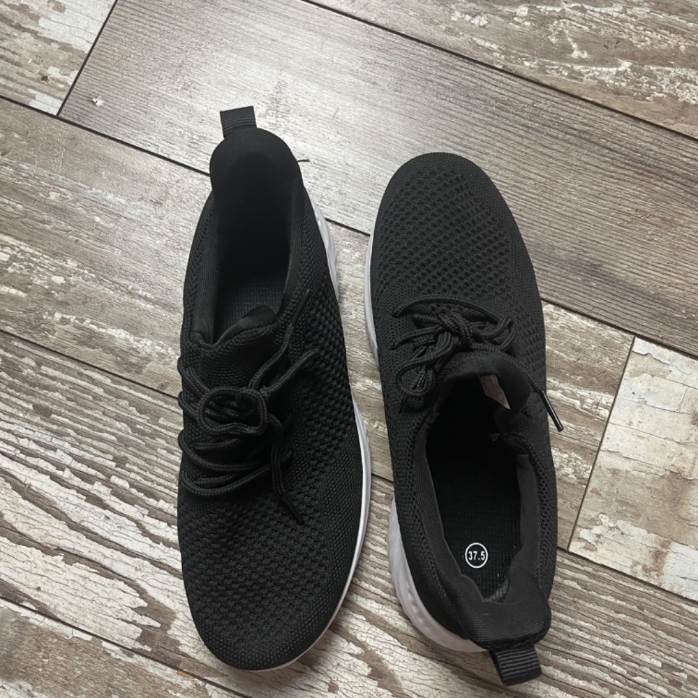 Black Slip on Sneakers (37.5) - Picture 3 of 8